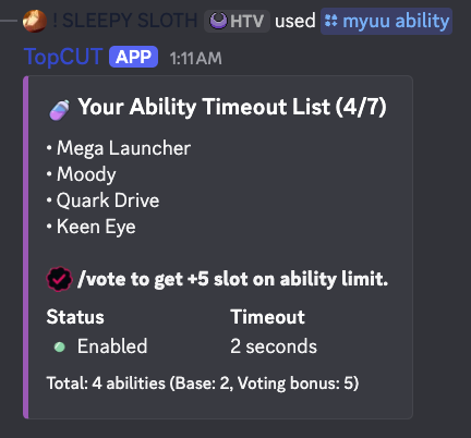 Ability List